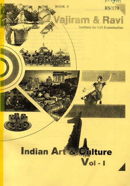 Vajiram & Ravi GS Printed Notes - Indian Art & Culture Volume 1