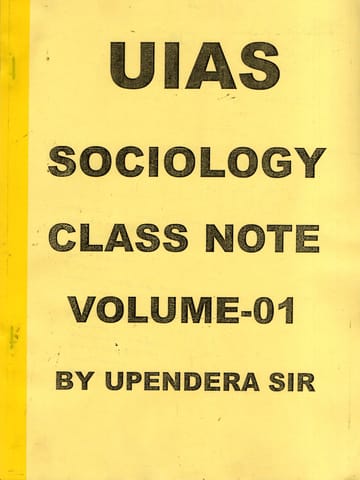 (Set of 4 Booklets) Sociology Optional Handwritten/Class Notes - UIAS - Upendra Sir - [PRINTED]
