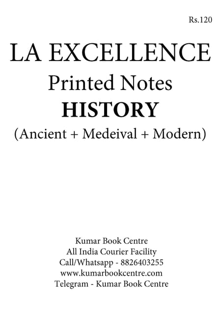 La Excellence Printed Notes - History - [PRINTED]