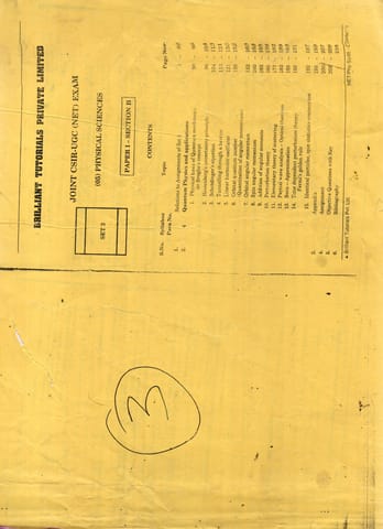 (Set of 4 Booklets) Physics Optional Printed Notes - Brilliant Tutorials - [PRINTED]