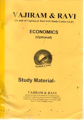(Set of 6 Booklets) Economics Optional Printed Notes - Vajiram & Ravi - [PRINTED]