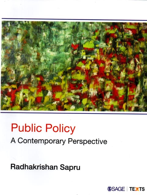 Public Policy A Contemporatory Perspective By Radhakrishan Sapru