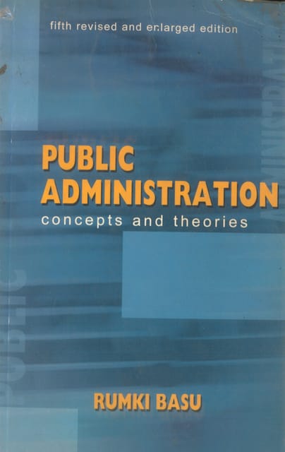 Public Administration By Kumki Basu