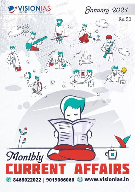 Vision IAS Monthly Current Affairs - January 2021 - [PRINTED]