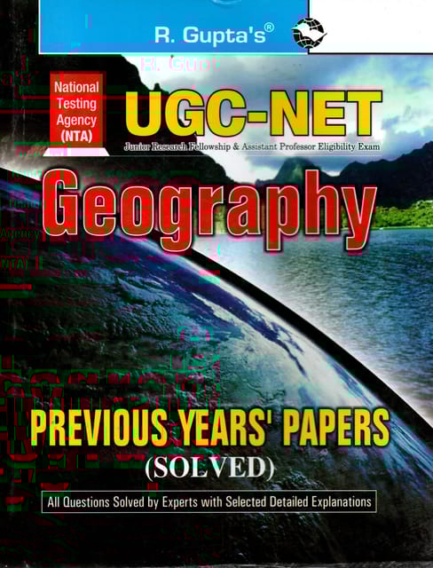 UGC NET Geography Previous Years Solved Papers