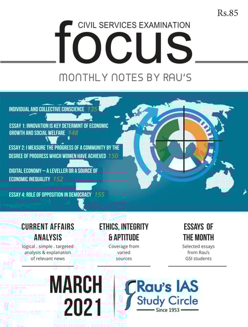Rau's IAS Focus Monthly Current Affairs - March 2021 - [PRINTED]