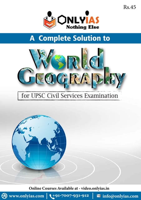 Only IAS Printed Notes - World Geography - [PRINTED]