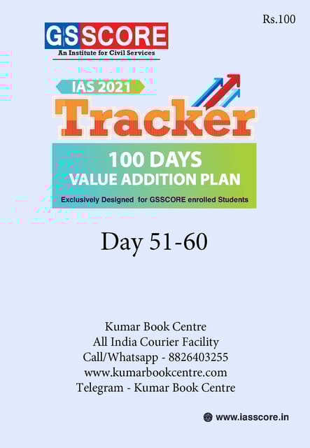 GS Score IAS 2021 Tracker 100 Days Value Addition Plan - Day 51 to 60 - [PRINTED]