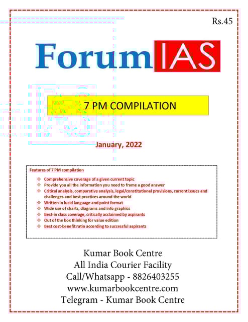 Forum IAS 7pm Compilation - January 2022 - [B/W PRINTOUT]