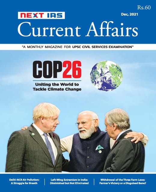 Next IAS Monthly Current Affairs - December 2021 - [B/W PRINTOUT]