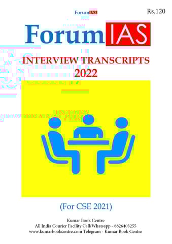 Forum IAS Interview Transcripts 2022 - [B/W PRINTOUT]