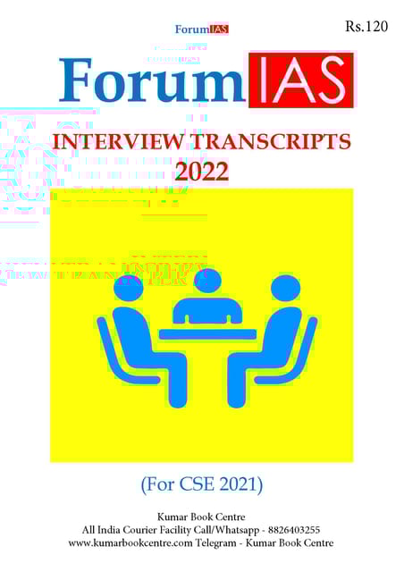 Forum IAS Interview Transcripts 2022 - [B/W PRINTOUT]