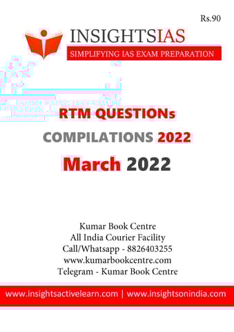 March 2022 - Insights on India Revision Through MCQs (RTM) - [B/W PRINTOUT]