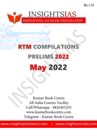 May 2022 - Insights on India Revision Through MCQs (RTM) - [B/W PRINTOUT]