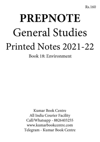 Environment - General Studies GS Printed Notes 2022 - Prepnotes - [B/W PRINTOUT]
