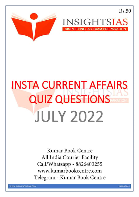 July 2022 - Insights on India Current Affairs Daily Quiz - [B/W PRINTOUT]