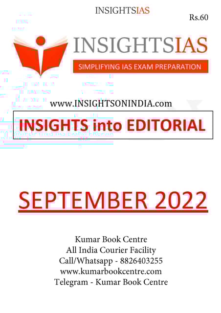 September 2022 - Insights on India Editorial - [B/W PRINTOUT]