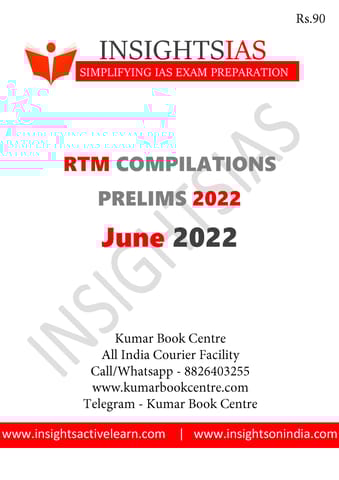 June 2022 - Insights on India Revision Through MCQs (RTM) - [B/W PRINTOUT]