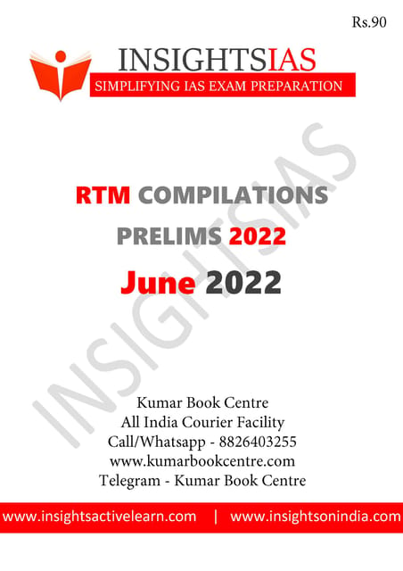 June 2022 - Insights on India Revision Through MCQs (RTM) - [B/W PRINTOUT]