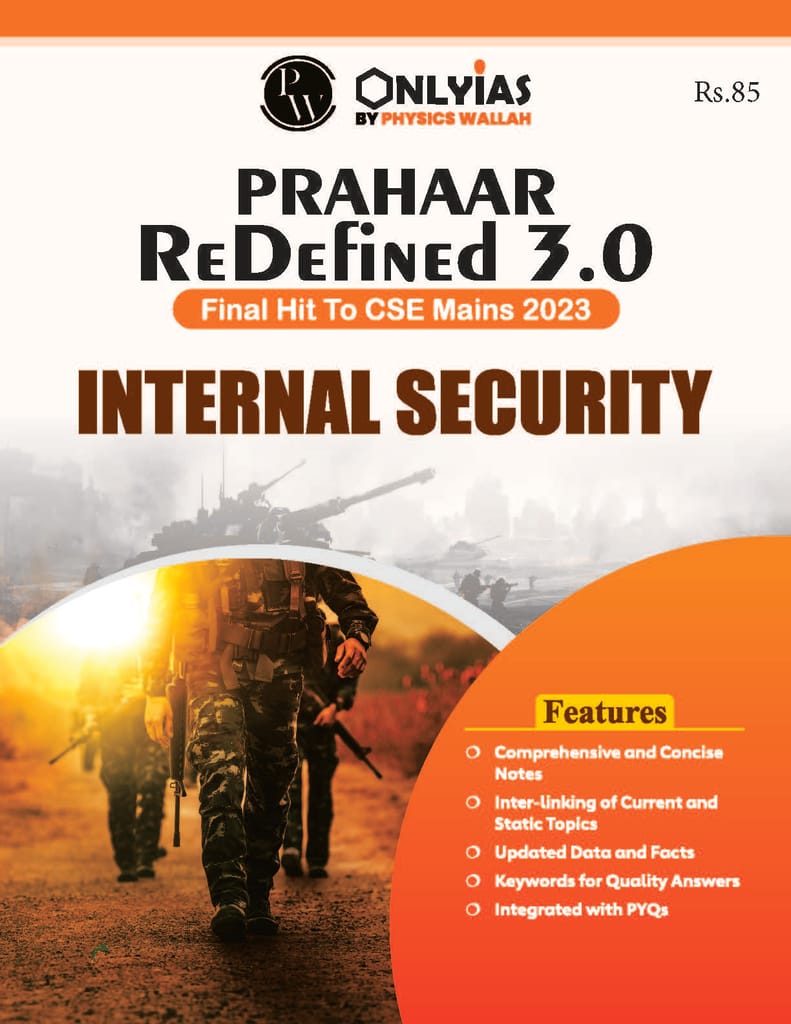 Internal Security - Only IAS UPSC Wallah Prahaar Redefined 3.0 - [B/W ...