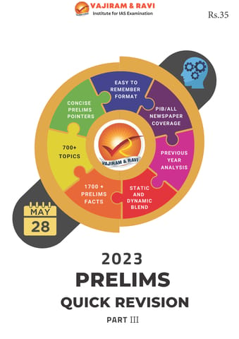 Vajiram & Ravi PT 2023 Current Affairs Quick Revision - Part 3 - [B/W PRINTOUT]