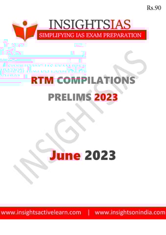 June 2023 - Insights on India Revision Through MCQs (RTM) - [B/W PRINTOUT]