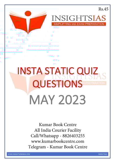May 2023 - Insights on India Static Quiz - [B/W PRINTOUT]