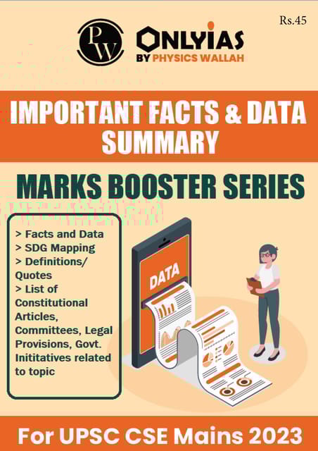 Important Facts and Data Summary - Only IAS Mains 2023 Marks Booster Series - [B/W PRINTOUT]