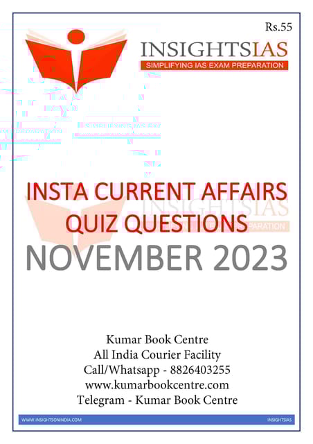 November 2023 - Insights on India Current Affairs Daily Quiz - [B/W PRINTOUT]
