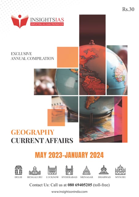 Geography - Insights on India PT Exclusive 2024 - [B/W PRINTOUT]