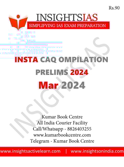 March 2024 - Insights on India Current Affairs Daily Quiz - [B/W PRINTOUT]