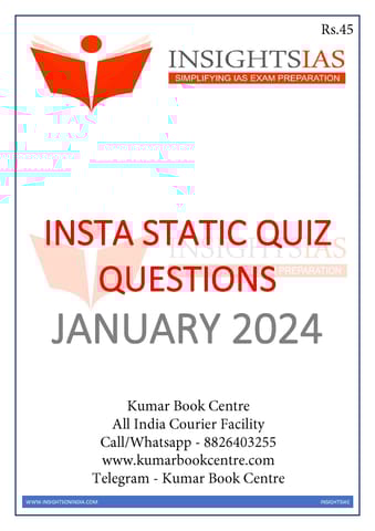January 2024 - Insights on India Static Quiz - [B/W PRINTOUT]