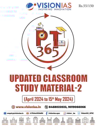 Updated Classroom Study Material 2 (Apr-15 May 2024) - Vision IAS PT 365 2024 - [B/W PRINTOUT]