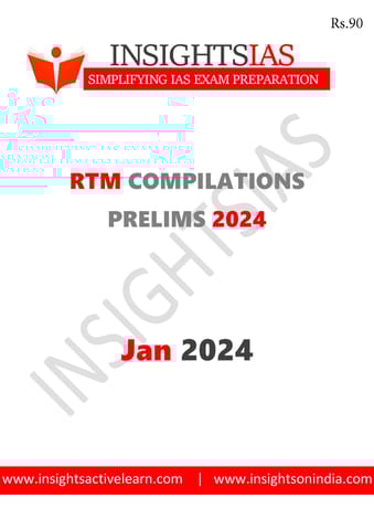 January 2024 - Insights on India Revision Through MCQs (RTM) - [B/W PRINTOUT]