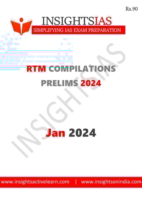 January 2024 - Insights on India Revision Through MCQs (RTM) - [B/W PRINTOUT]