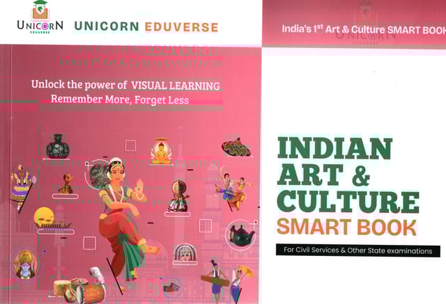 Unicorn Eduverse Indian Art & Culture Smart Book English Medium Original Book