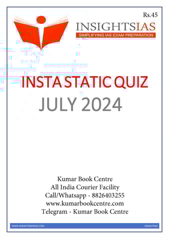 July 2024 - Insights on India Static Quiz - [B/W PRINTOUT]