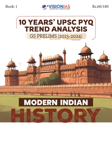 Modern Indian History -  Vision IAS 10 Years' UPSC PYQ Trend Analysis (2015-2024) - [B/W PRINTOUT]