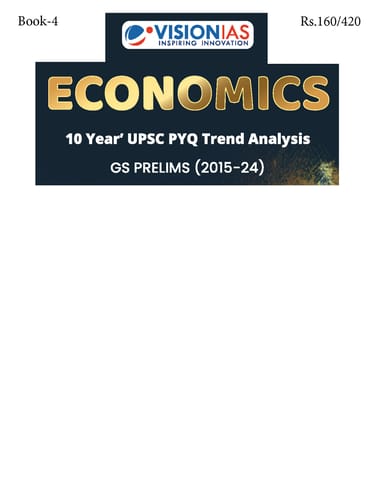 Economics - Vision IAS 10 Years' UPSC PYQ Trend Analysis (2015-2024) - [B/W PRINTOUT]