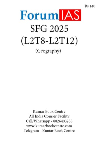 (Set) Forum IAS SFG Test 2025 - Level 2 Test 8 to 12 (Geography) - [B/W PRINTOUT]