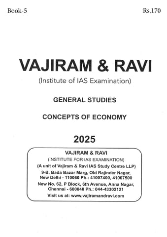 Concepts of Economy - General Studies GS Printed Notes Yellow Book 2025 - Vajiram & Ravi - [B/W PRINTOUT]