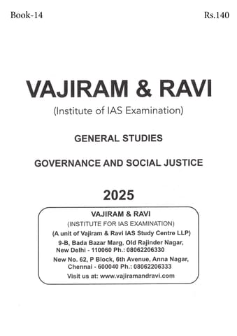 Governance and Social Justice - General Studies GS Printed Notes Yellow Book 2025 - Vajiram & Ravi - [B/W PRINTOUT]