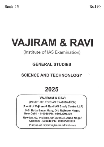 Science and Technology - General Studies GS Printed Notes Yellow Book 2025 - Vajiram & Ravi - [B/W PRINTOUT]