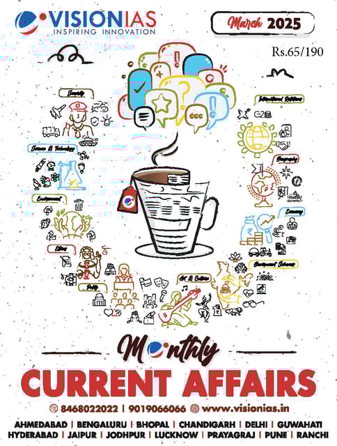 March 2025 - Vision IAS Monthly Current Affairs - [B/W PRINTOUT]