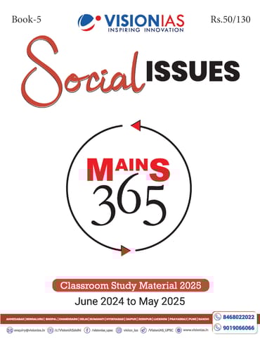 Social Issues - Vision IAS Mains 365 2025 - [B/W PRINTOUT]