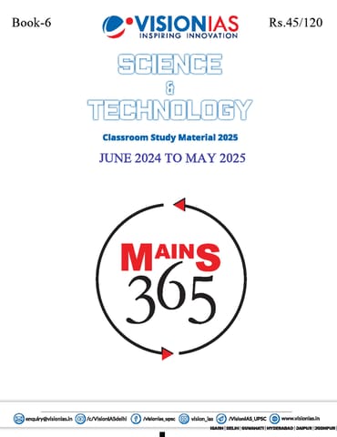 Science & Technology - Vision IAS Mains 365 2025 - [B/W PRINTOUT]