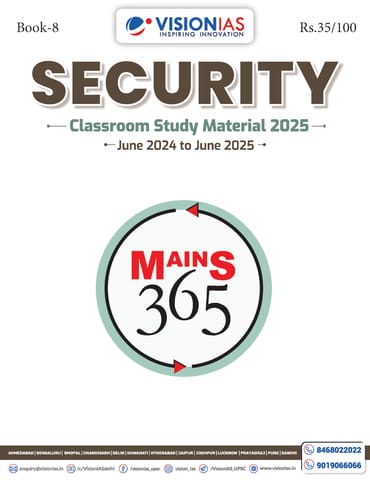 Security - Vision IAS Mains 365 2025 - [B/W PRINTOUT]