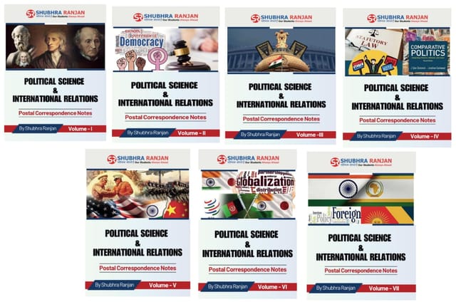 (Set of 7 Booklets) Shubhra Ranjan Postal Correspondence Notes 2025 (Original Books)