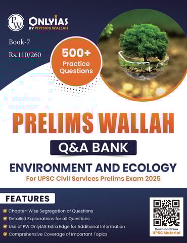 Environment & Ecology - Only IAS Prelims Wallah Q&A Bank 2025 - [B/W PRINTOUT]