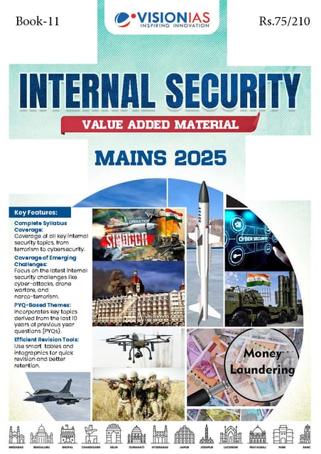 Internal Security - Vision IAS Value Added Material (Mains 2025) - [B/W PRINTOUT]